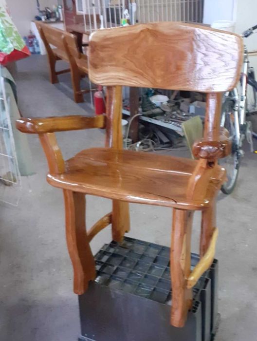 Set masa din lemn masiv