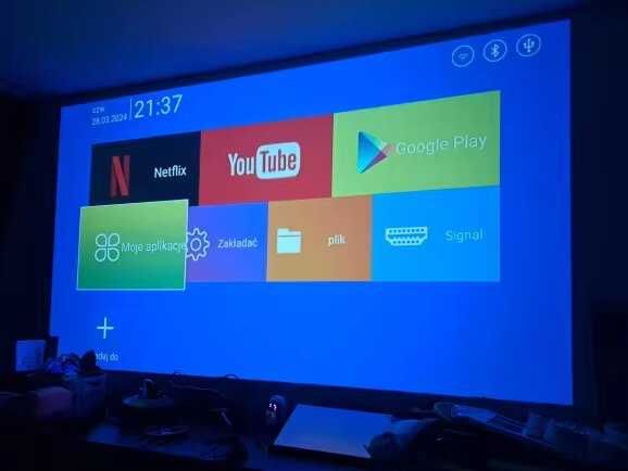 VideoProiector Full HD 1080P LED Android 11 4K Native 10000 Lumeni