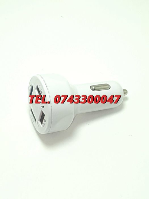 Incarcator Universal Masina Auto 4 Porturi Bricheta Usb Qc Fastcharge