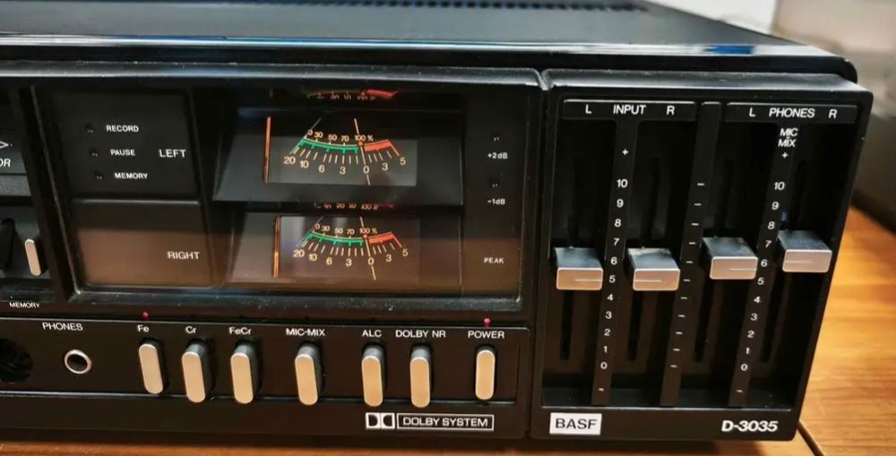 BASF D 3035, stereo cassette deck, perfect funcțional