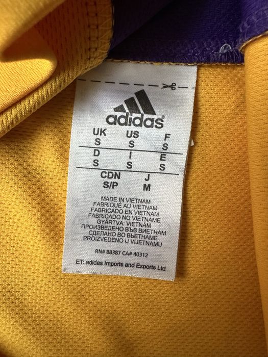 Adidas NBA Los Angeles Lakers #24 Bryant original jersey потник.S