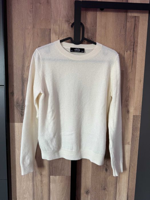 Пуловер от 100% кашмир в цвят екрю, Mango