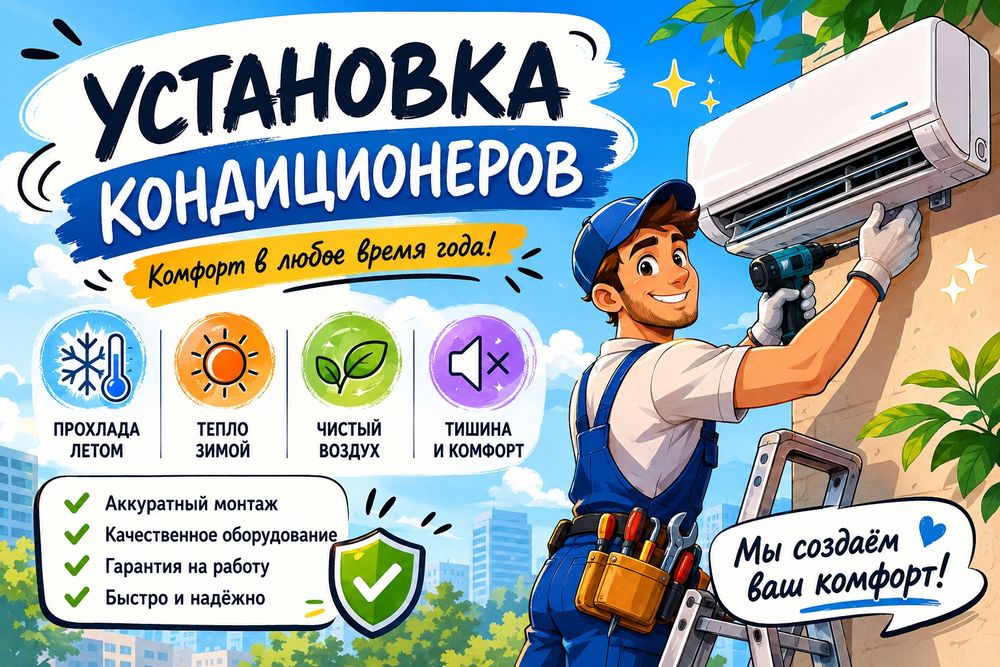 Монтаж кондиционеров