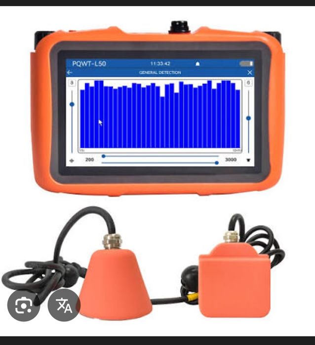 Акустический течеискател и тепловизор