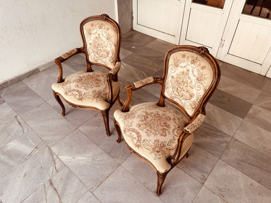Комплект винтидж кресла стил Луи XV – 2 броя