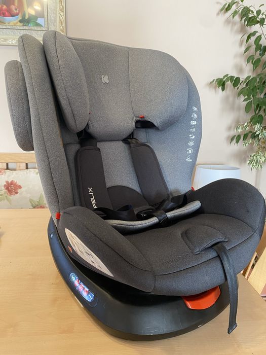 Стол за кола kikkaboo i-Felix, IsoFix, i-Size 40-150 cm, сив цвят