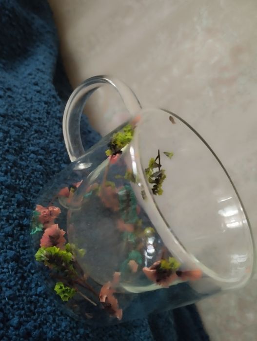 Чашка с цветами . 4 штуки