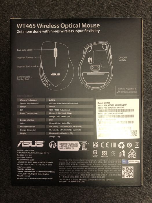 Mouse Asus WT465