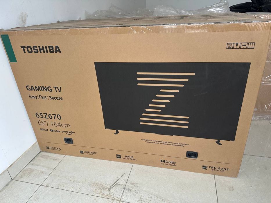 Телевизор Toshiba 65’ Игровой с Qled матрицей, Прошивка и Доставка