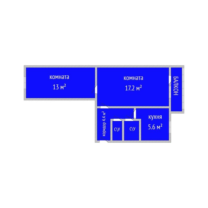 Продажа 2-комнатной квартиры