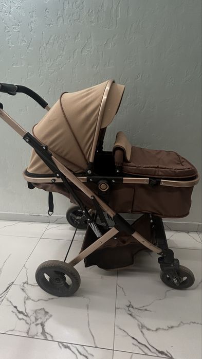 Коляска трансформер Belecoo 321, коричневый