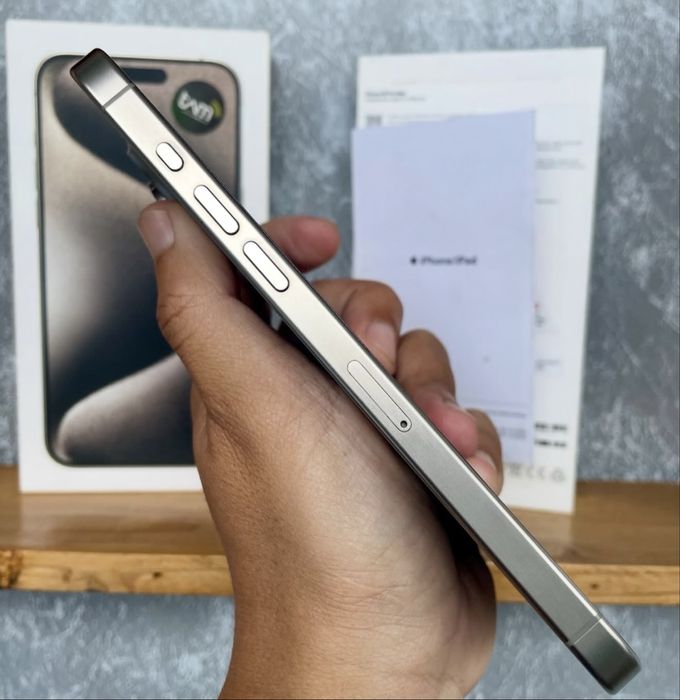 iPhone 15 Pro Max 256GB Natural Titanium-Fullbox-Neverlock|-Impecabil