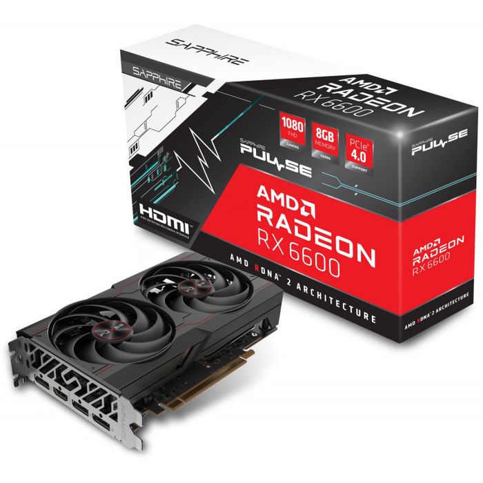 Placa video Sapphire radeon rx 6600 pulse 8gb