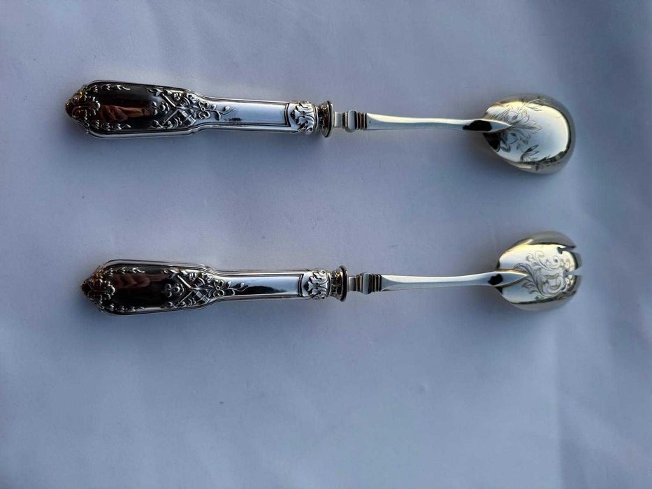 Set argint  antic tacamuri salata