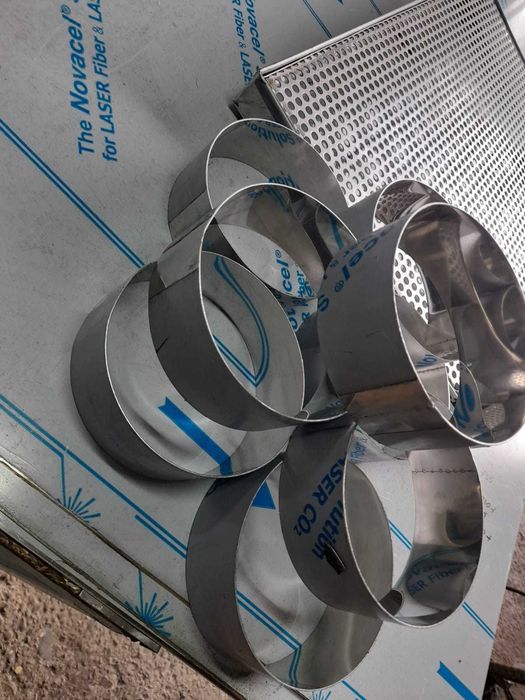 Cercuri din inox perforat si neperforat.