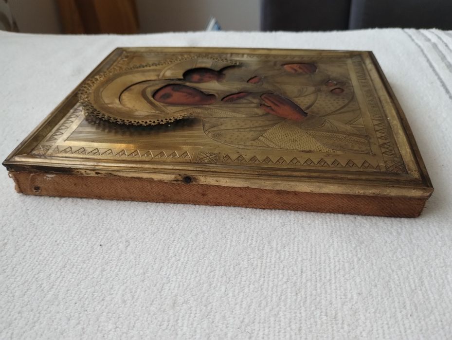 Vind icoana veche anul 1863 Maica Domnului cu pruncul  in stare impeca