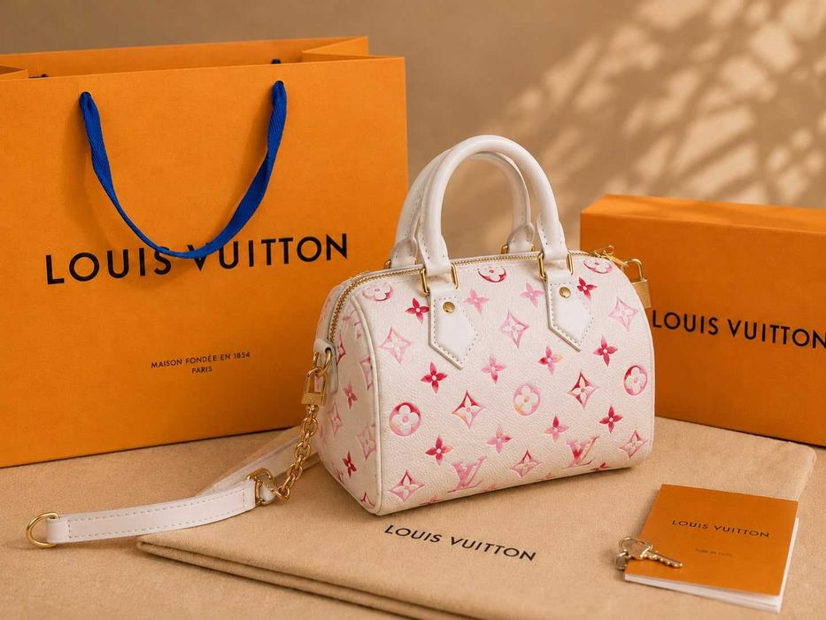 Geantă Louis Vuitton Roz - Alb
