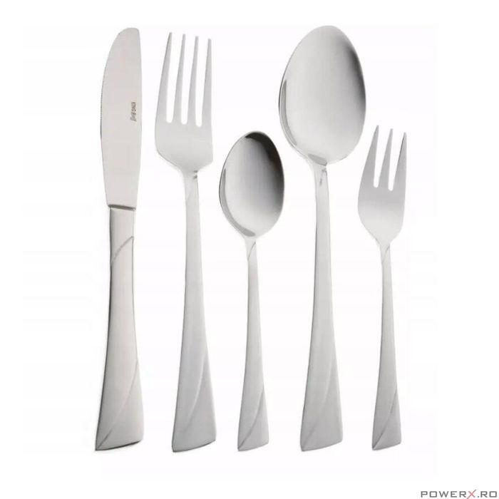 Set tacamuri 30 de piese, din inox, design modern, Kinghoff