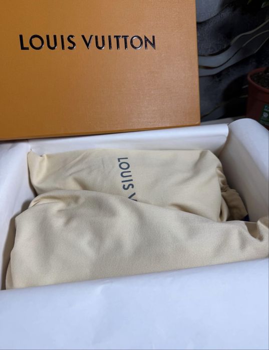 Louis Vuitton trainer monogram denim