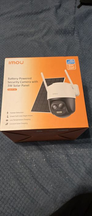 Camera supraveghere panou solar 3 k 5 mpx sigilata