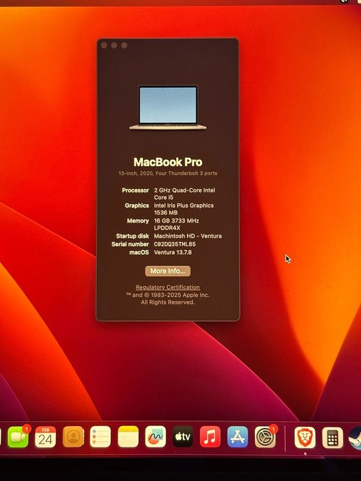 Apple Macbook Pro 2020 13 inch