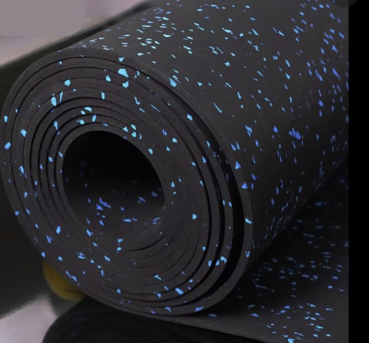 Подова настилка/ Гумена Фитнес Настилка на Ролка Blue 8 мм – 12 кв.м.