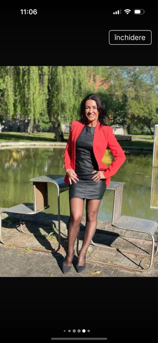 Rochie din piele ecologica