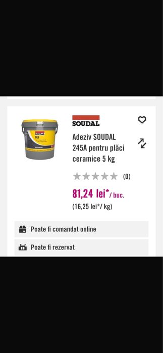 Adeziv SOUDAL placi ceramice