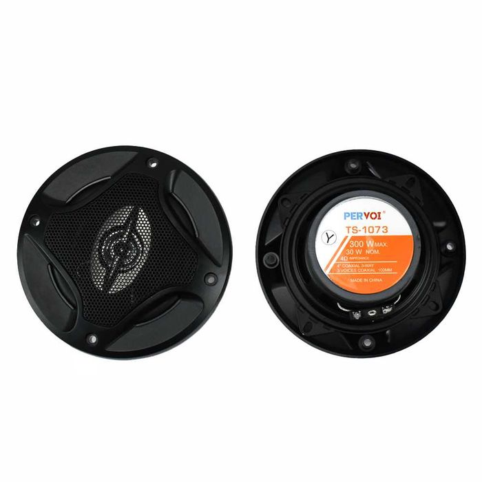 3-лентови говорители PerVoi CTC-1073 – 4 инча, 300W, с решетки и кабели