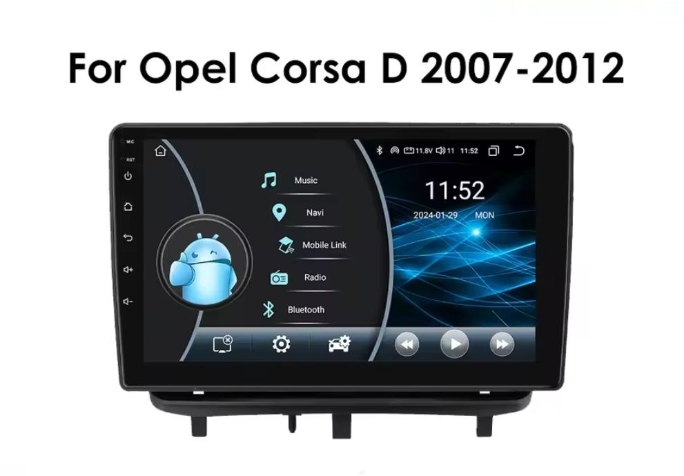 Navigatie android dedicata pt. Opel Corsa D  (2007 - 2012)