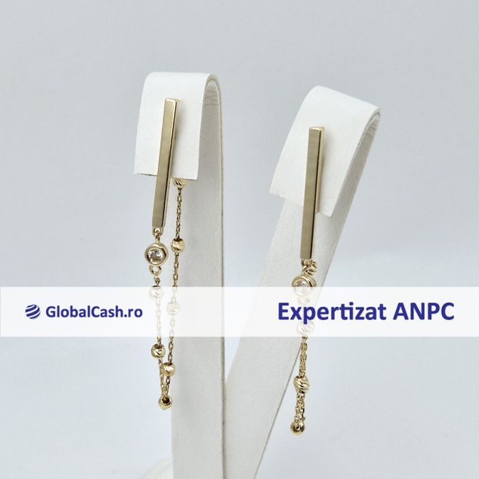 Cercei din aur de 14k, 2.55g | GlobalCash.ro #LU29441