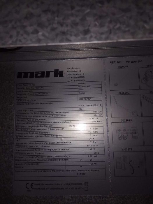 Aerotermă pe gaz Mark GNSD 95 aproape noua !!