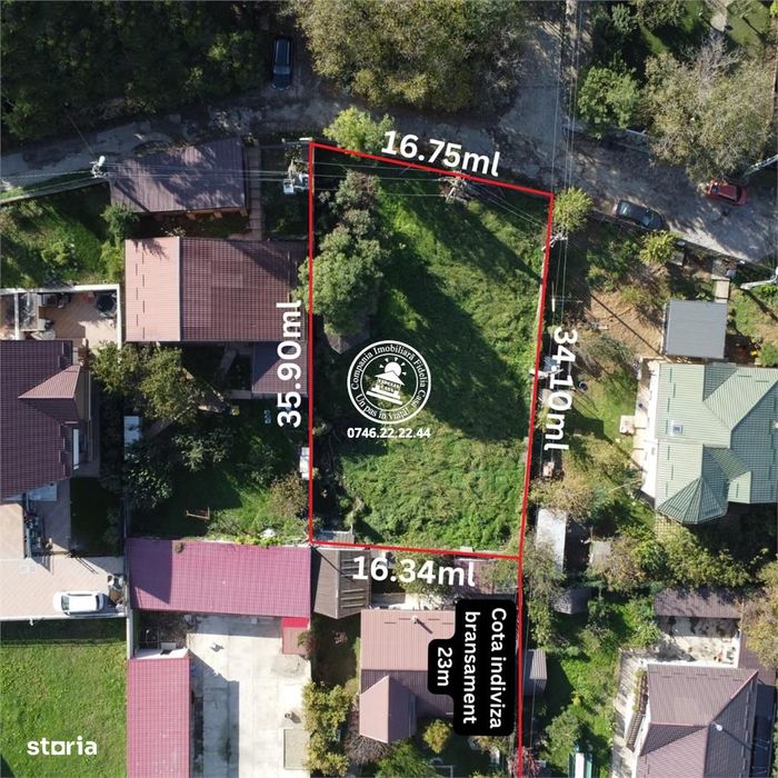 Teren pentru constructii case  de vanzare Iasi, Bucium,