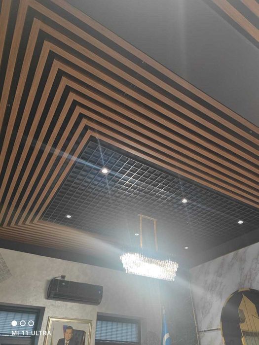 Подвесной потолок | РЕЕЧНЫЙ потолок | Современный рейчни потолок
