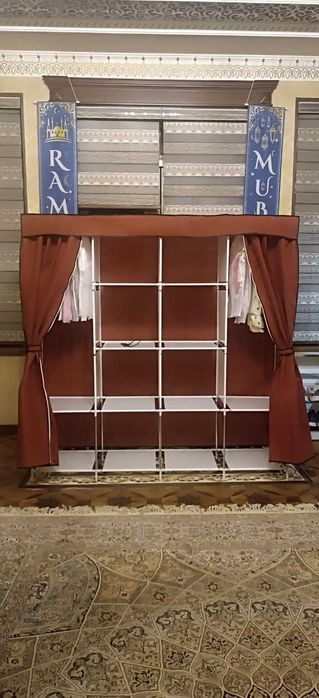 Тканевый шкаф в Шерлоком осветительном, poyabzal saqlash shkafi