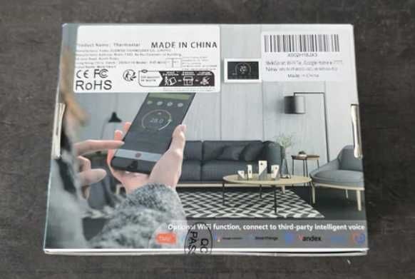 Termostat incastrat Wi-Fi Smart Serie 8000 pentru centrală, touchscreen + control din telefon. (ALB)