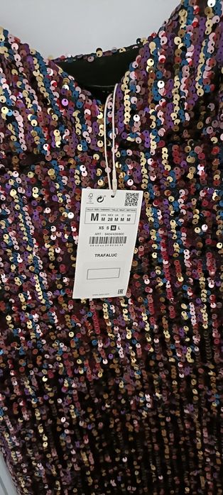 Rochie noua Zara paiete eveniment M 38