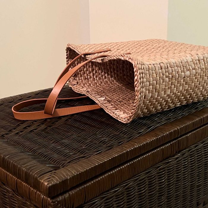 Плетена плажна чанта Ръчно изработена