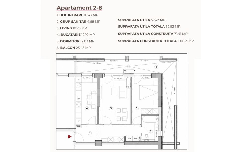 Apartament 2 camere, 82.92 mp, ansamblu 0% Comision Achizitie, Calea S — fotografia 2