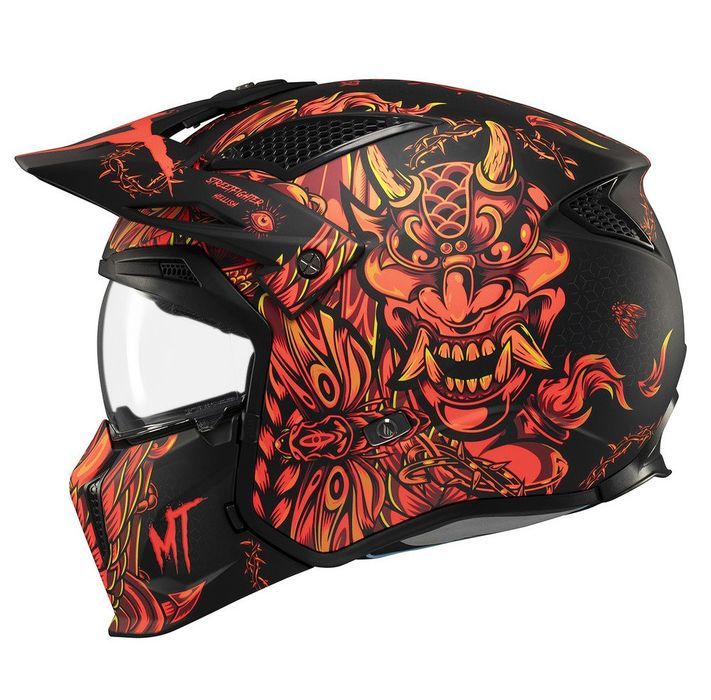 Casca Mt Helmets Streetfighter SV S B5 Hellish rosu mat