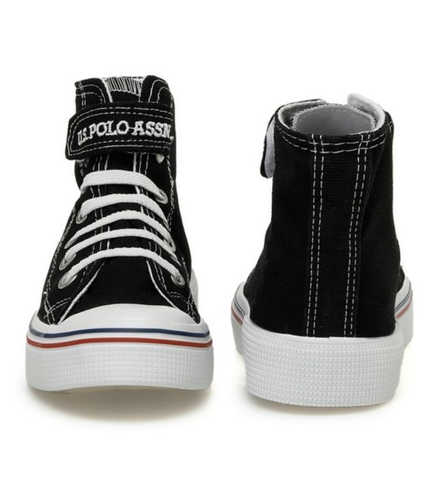 Tenisi high top, U.S. Polo Assn, panza, sireturi elastice, marimea 35,