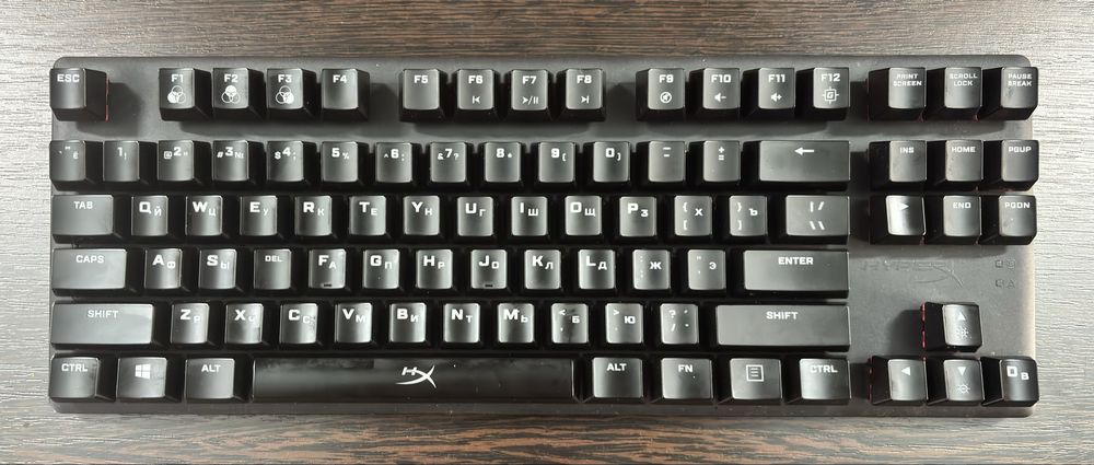 Клавиатура HyperX Alloy Origins Core, Red свечи, черный