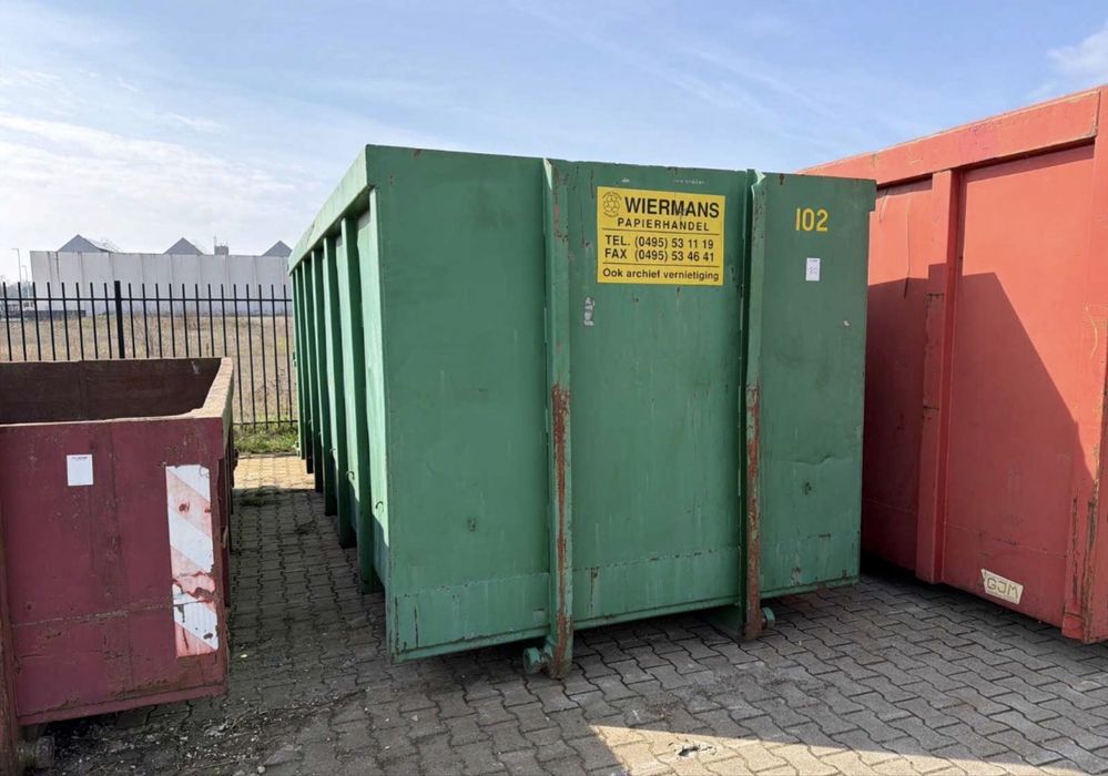 Container abroll kipper