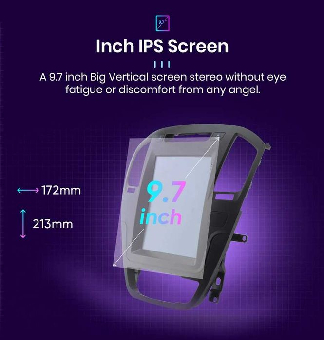 Navigatie android 12 tip Telsa dedicata OPEL INSIGNIA