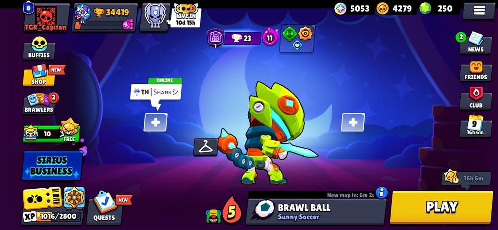 Аккаунт brawl starts. 34к трофеев