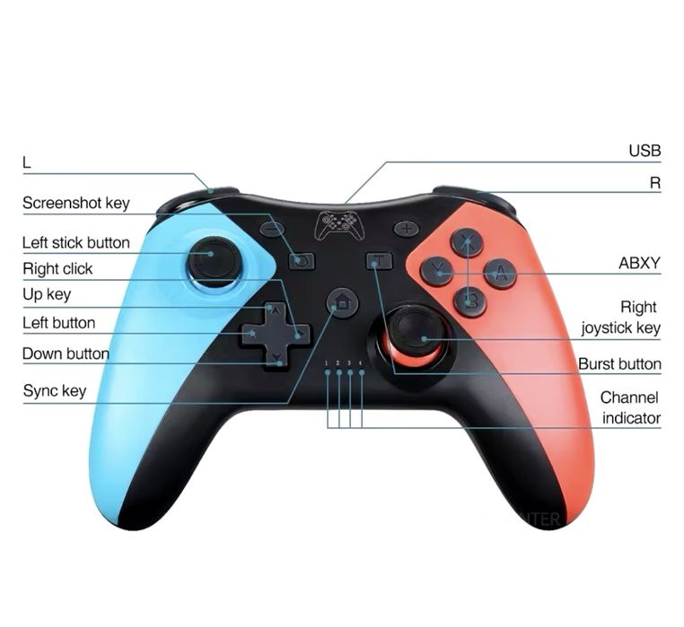 Controller joystick wireless compatibil Nintendo
