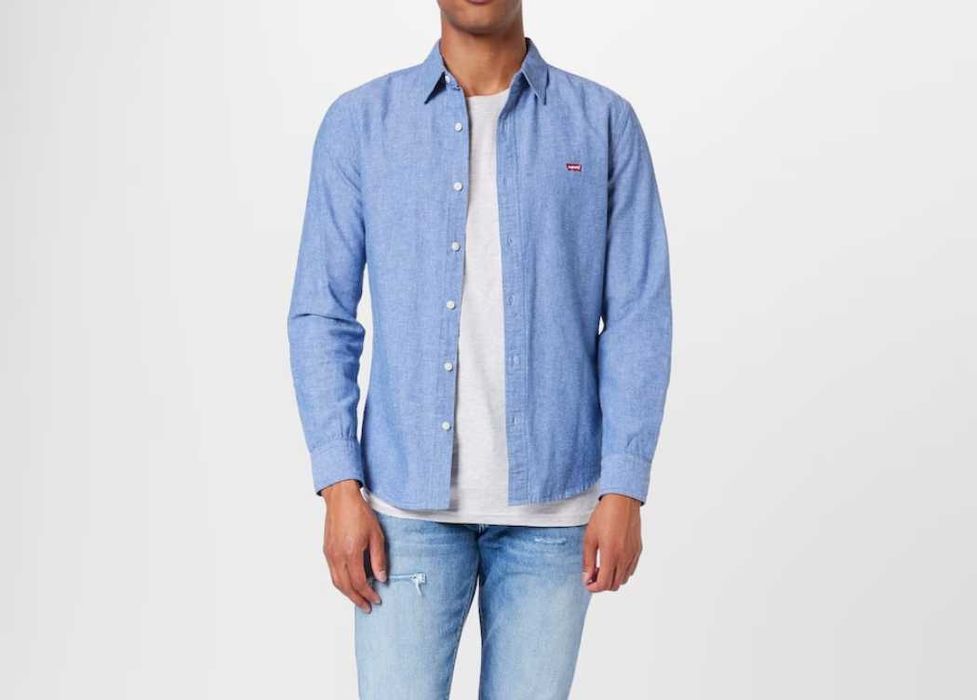 LEVI'S ® Slim Fit Риза в Синьо Меланж