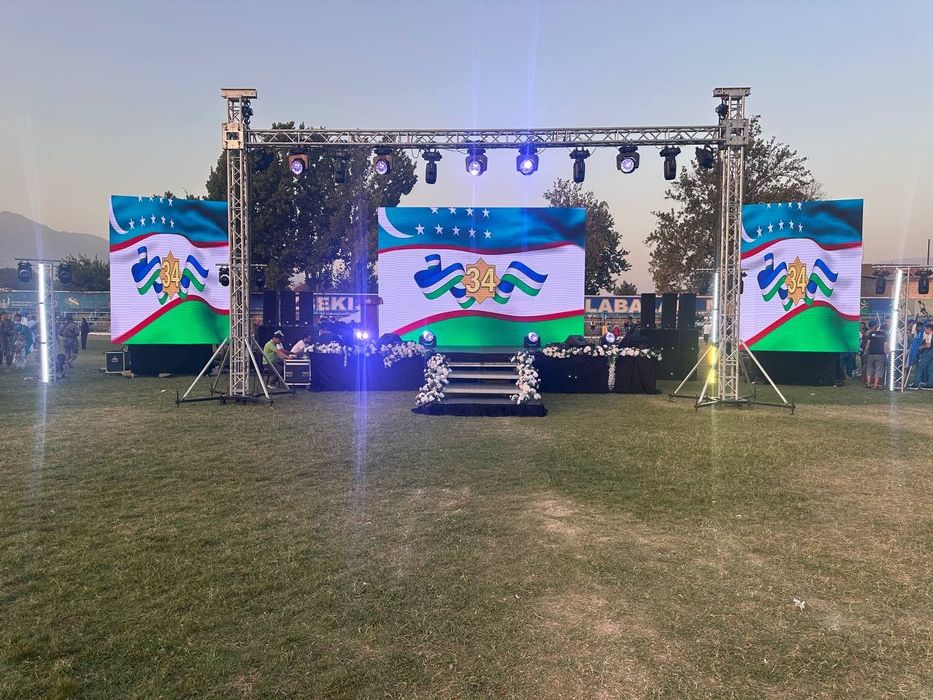LED экранов Аренда podium, svetomuzika, alyumindan yasalgan ferma