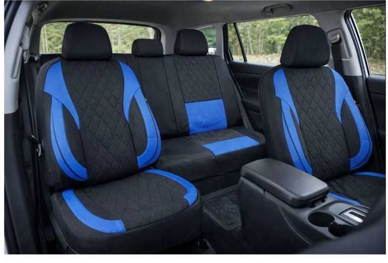 Huse scaune universale Premium compatibile SUV , Limuzine gri cu negru