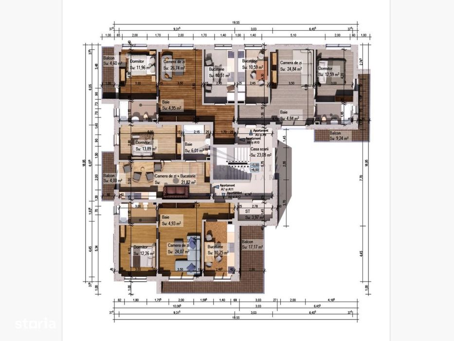 Proiect bloc nou | P+2E | Suceava | 2c-7390